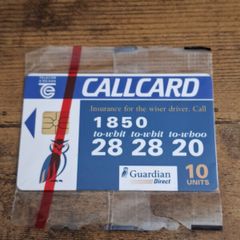 Ireland CallCard "Guardian Direct Insurance", mint in wrapper, 14/7/1995 - free standard postage