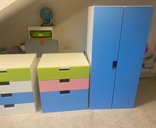 Kids wardrobe & chest drawers