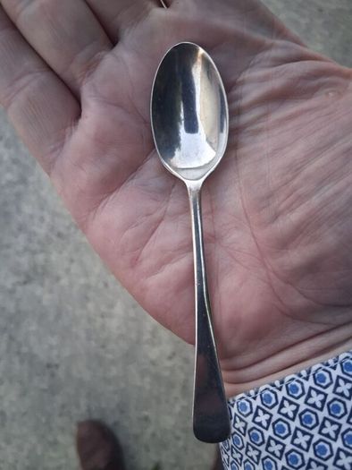 6 X C.W.Fletcher Aet Deco Sterling Silver Teaspoons (61 grams)
