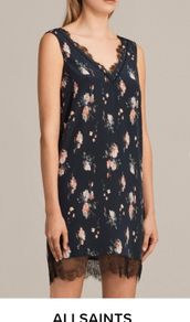 NEW All Saints Silk Dress