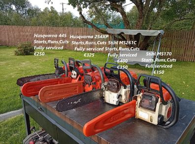 Range of chainsaws for sale