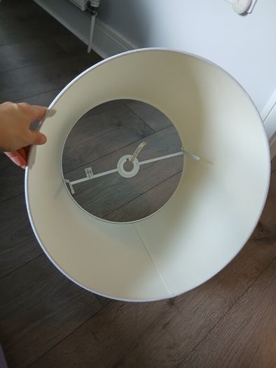 Cream lamp shade