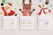 3pcs Glow-in-the-dark Christmas Stickers for Light Switch