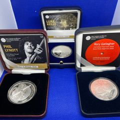 Very rare complete Irish music legends silver coin set