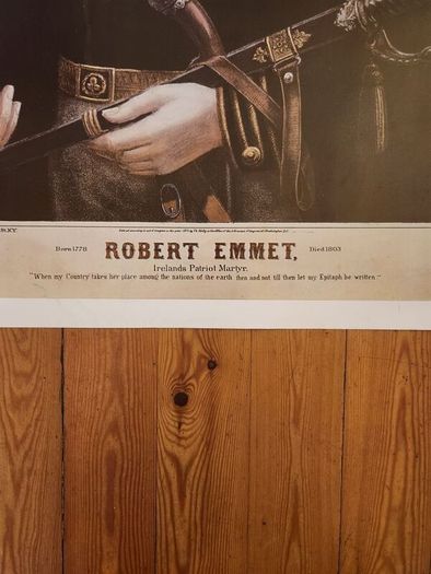 Art Posters X 3 LARGE. Great Southern Railways Poster. Robert Emmet Historical Poster And Impressionist Landscape Poster. Large Posters In Good Condition See Photos For Same. Ideal for framing.