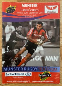 2007 Munster v Llanelli Scarlets - Magners League Programme