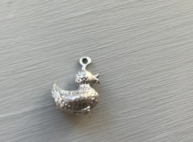 Pilgrim Silver Duck Charm