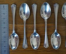 6 silver Coffee spoons