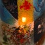 Fused Glass Candle Shelter night lighte candle holder Image 3