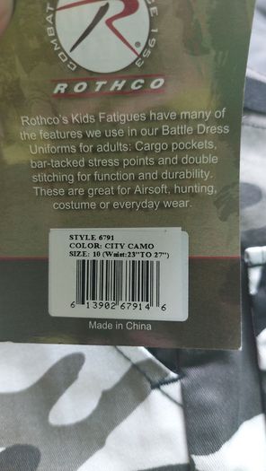 Boys army/camo set