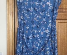 Pieces blue dress