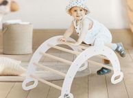main image for ad Climbing arch for children  nature/white wood