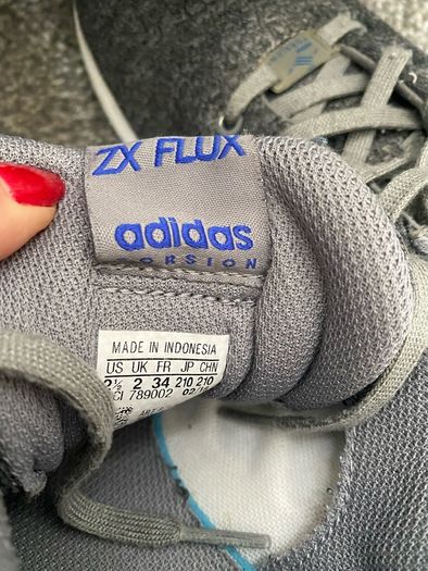Grey Adidas ZX Flux Torsion runners