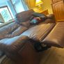 Fine leather recliner sofa Image 5