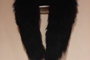 Real fur black vintage collar/scarf from 60's