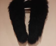 Real fur black vintage collar/scarf from 60's