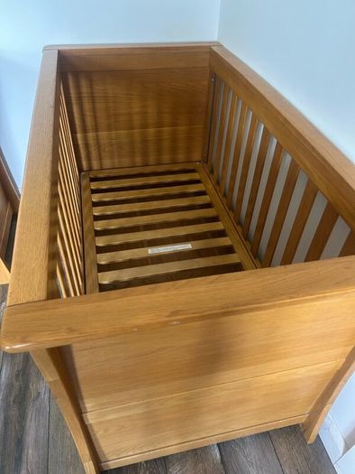Mama and Papas Solid Oak Cot