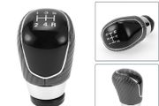 5 Speed Manual Gear Shifter Knob for Ford B-Max | Front Automotive Gearbox Stick Shifter Lever Knob Black Plastic Faux Leather 1 Pcs