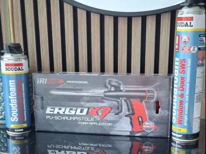 Ergo X7 Professional Foam Applicator Gun, gun cleaner and foam