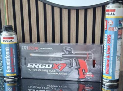 Ergo X7 Professional Foam Applicator Gun, gun cleaner and foam