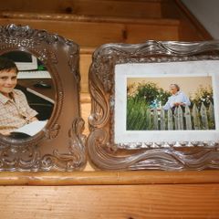 Vintage Mikasa crystal clear , frosted glass frames or trays