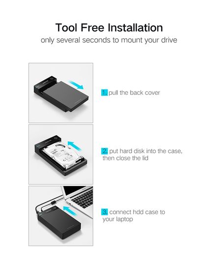 Ugreen USB 3.0 (UASP) SATA SSD/HDD 3.5"/2.5" External Enclosure Case/Caddy with Automatic Sleep Mode (UK Plug) (Brand New/Warranty)