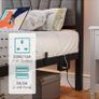 Bed frame with Headboard and USB Charging Station,Heavy Duty Bed Single Size with LED Lights Image 6
