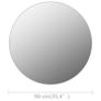 Frameless Mirror Round 90 cm Glass Image 6