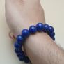 Top Quality Lapis Lazuli Gemstones Beads Bracelet Image 8