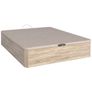 Oak Ottoman Storage Bed Stylish Space, single size Image 3
