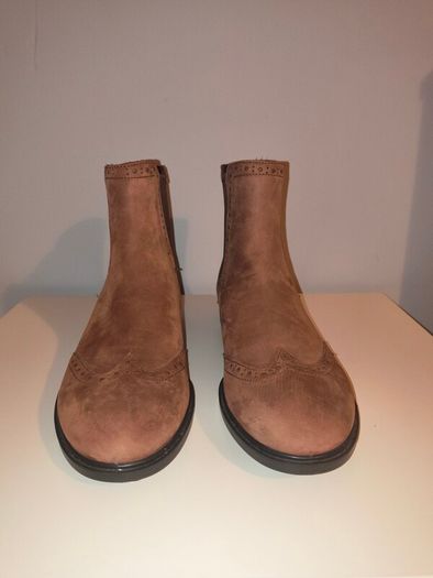 Brand New Ecco Brown Suede Womens Ankle Boots