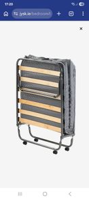 Folding guest bed with mattress - 80cm x 190cm