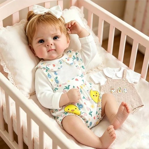 Reborn Baby Dolls 20 inch Vinyl Realistic Babies Doll Real Life Baby Dolls,Lifelike Dolls Girls Eyes Open, Includes Accessories and 2 Outfits,Gift for Kids 3+