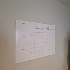 A1 Large Family Wall Planner Monthly Organiser Mounting Velcro Included