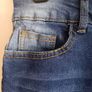 Distressed Jeans with Double-button Waistband Image 3