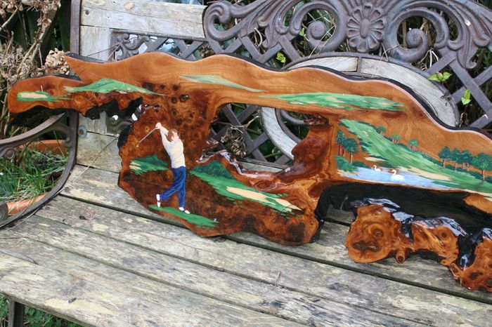 Original Artwork, Acrylic on live edge Cedar, housewarming gift, unique artwork, cabin gift, rustic art 55" x 14"