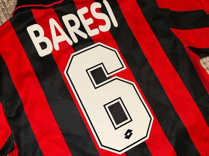 AC Milan Franco Baresi football jersey shirt 1994 1995