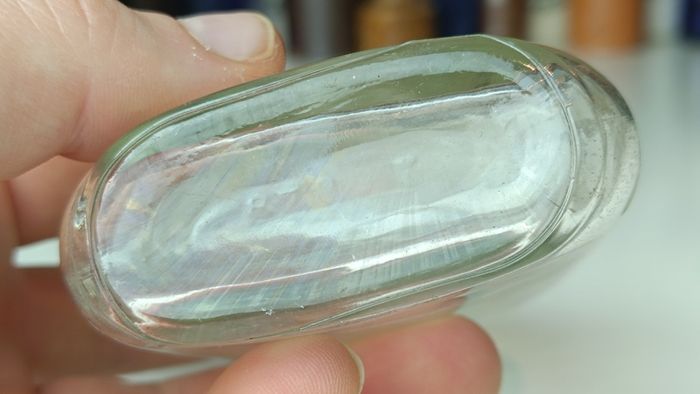 499 - Set of 6 Vintage Clear Glass Screw Cork Top Collectible Decorative Bottles and Jars
