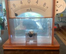 Vintage Mid Century Large School Demonstration Milliammeter  VU Meter Look