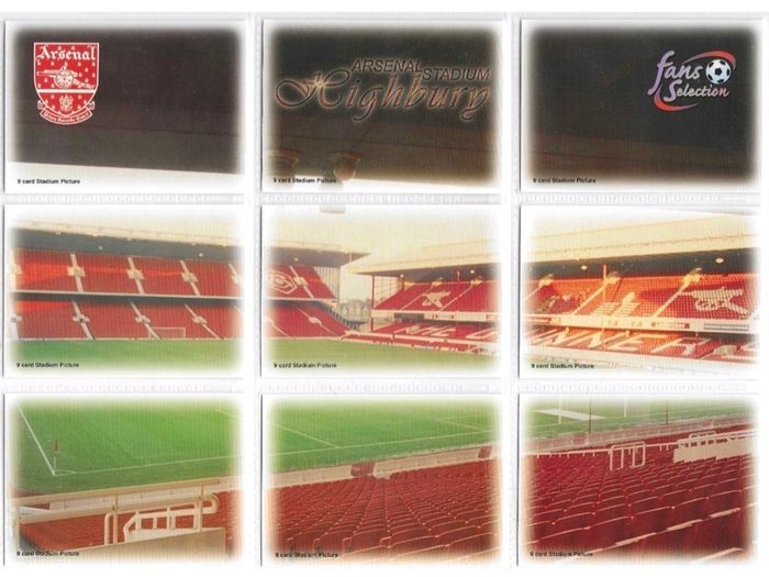 Arsenal full set 1997-98 Futera Football Cards