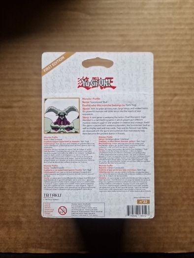 First Edition Yugioh gaming merchandise Summoned Skull