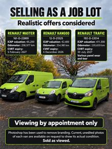 Renault Kangoo, Trafic and Master Lot