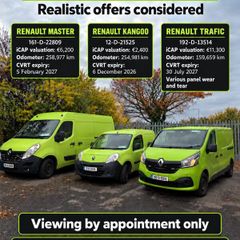 Renault Kangoo, Trafic and Master Lot