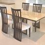 Marble Dining Room Table and Chairs Image 4