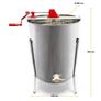 Manual Honey Extractor 4 Frame Honeycomb Stainless Steel Zander DNM Slingshot Image 3