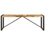 Dining Table 220x100x75 cm Solid Mango Wood Image 3