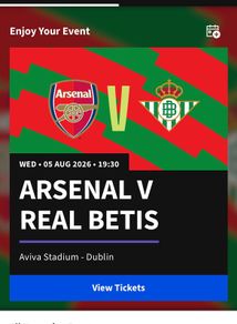 Arsenal Ticket