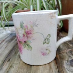 1940s Large mug, pottery mug, Irish farmhouse pottery