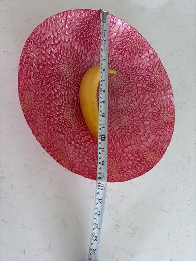 Large Pink Glass Bowl
