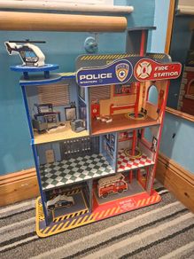 Toy Fire and Police Station